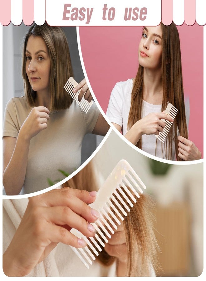 salbsever Tortoise Shell Wide Tooth Detangling Comb for Women - Large Handmade Comb for Curly, Wet, Dry, Straight, and Long Hair - Image 5